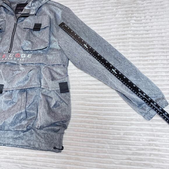 Life Code Progressive Jacket Mens Size Large Cargo Zip Hooded Windbreaker - Picture 12 of 12